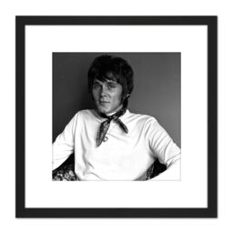 Artery8 Warren Portrait Singer Billy Fury Photo 8X8 Inch Square Wooden Framed Wall Art Print Picture with Mount in Black - thumbnail 1