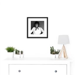 Artery8 Warren Portrait Singer Billy Fury Photo 8X8 Inch Square Wooden Framed Wall Art Print Picture with Mount in Black - thumbnail 2