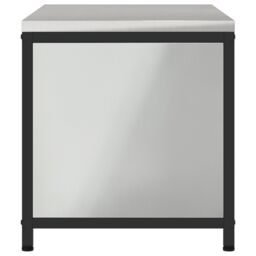 Berkfield Home Kitchen Storage Cabinet with Shelf with Storage with Door Silver Galvanised steel - thumbnail 7