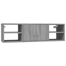 Berkfield Home Wall Shelf Grey Sonoma 102x30x29 cm Engineered Wood - Size: 102 x 30 x 29 cm - thumbnail 3