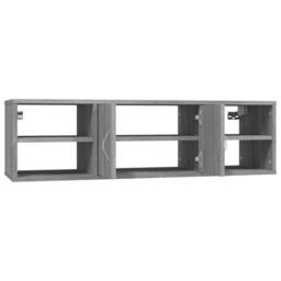 Berkfield Home Wall Shelf Grey Sonoma 102x30x29 cm Engineered Wood - Size: 102 x 30 x 29 cm - thumbnail 6