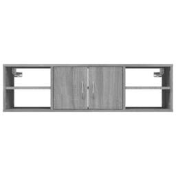 Berkfield Home Wall Shelf Grey Sonoma 102x30x29 cm Engineered Wood - Size: 102 x 30 x 29 cm - thumbnail 5