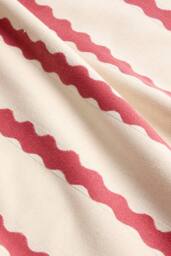 CHRISTY 'Take Away' Striped Heritage Style Compact Ultra-Light Beach Towel in Red - thumbnail 3
