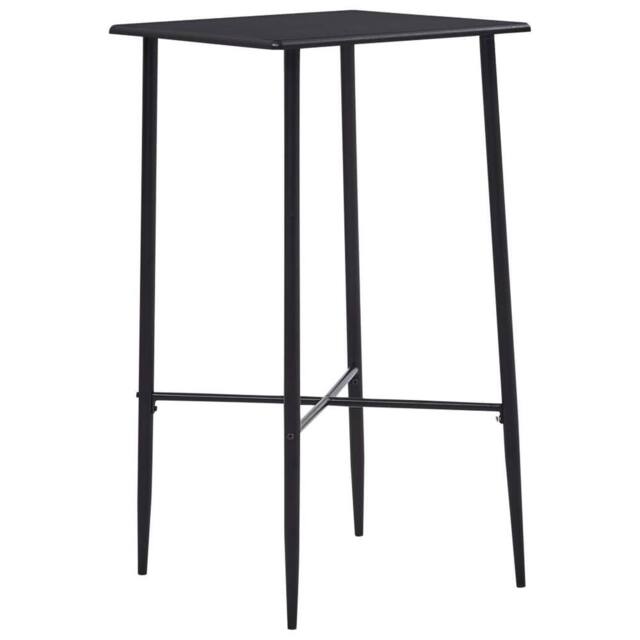 Berkfield Home Bar Table Black 60x60x111 cm MDF - Size: 60 x 60 x 111 cm - image 1