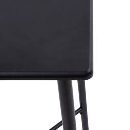 Berkfield Home Bar Table Black 60x60x111 cm MDF - Size: 60 x 60 x 111 cm - thumbnail 4
