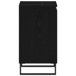 Berkfield Home Bathroom Sink Cabinet Black Oak 58x33x60 cm Engineered Wood - Size: 58 x 33 x 60 cm - thumbnail 7