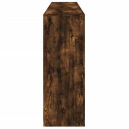 Berkfield Home Sideboard with LED Lights Smoked Oak 181.5x37x100 cm in Brown - thumbnail 7