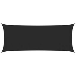 Berkfield Home Sunshade Sail 160 g/m ² Black 2x5 m HDPE - thumbnail 1