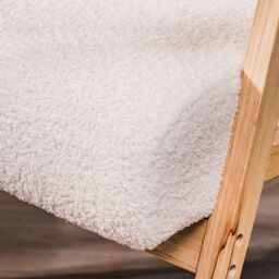 Nordlys Scandinavian Lounge Armchair with Wooden Frame in White - thumbnail 6