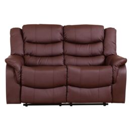 Artemis Home Almeira 2 Seat Recliner Sofa in Burgundy - thumbnail 2