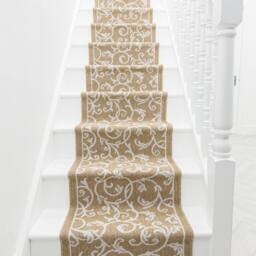 runrug Stair Runner Carpet - Reversible & Durable, 2mm - 'Ivy' in Brown - Size: 60 cm x 510 cm - thumbnail 3
