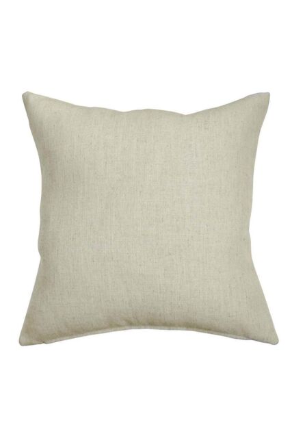 Homescapes Linen Cushion Cover in Cream - Size: 45 cm x 45 cm - image 1
