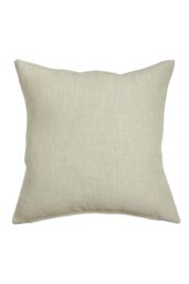 Homescapes Linen Cushion Cover in Cream - Size: 45 cm x 45 cm - thumbnail 1