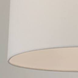 Lighting Collection Ivory Tappered Linen Shade D40Cm in Cream - thumbnail 4