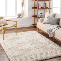Livabliss Urban Shag-Modern Grey White Beige Cream Soft Plush Pile Living Bedroom Rug in Light Beige - Size: 200 cm x 290 cm - thumbnail 7
