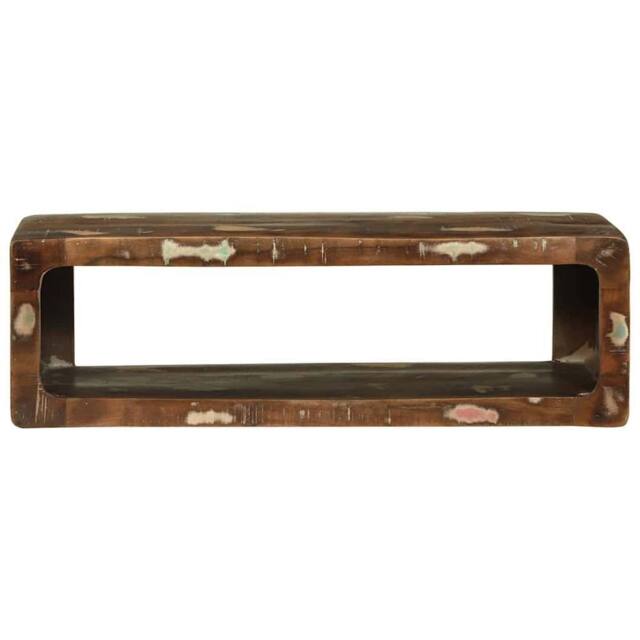 Berkfield Home TV Cabinet Multicolour 80x30x25 cm Solid Wood Reclaimed in Brown - Size: 80 x 30 x 25 cm - image 1
