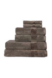 CHRISTY 'Prism' Bold Luxury 100% Turkish Cotton Towels in Charcoal - thumbnail 2