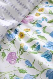 Dreams & Drapes 'Sweetpea Floral' 100% Cotton Duvet Cover Set - Size: Double - thumbnail 3