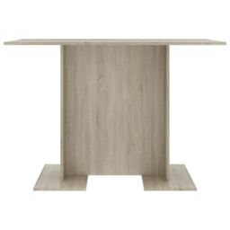 Berkfield Home Dining Table Sonoma Oak 110x60x75 cm Engineered Wood in Brown - Size: 110 x 60 x 75 cm - thumbnail 3
