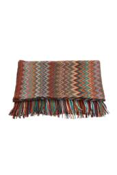 Living and Home Bohemian Sofa Throw Blanket with Tassels in Red - thumbnail 3