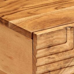 Berkfield Home Coffee Table 80x50x40 cm Solid Wood Acacia in Brown - Size: 80 x 50 x 40 cm - thumbnail 7