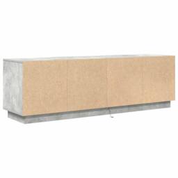 Berkfield Home TV Cabinet with LED Lights Concrete Grey 160.5x41x50 cm - thumbnail 9