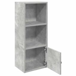 Berkfield Home Bookcase Concrete Grey 31x24x77 cm Engineered Wood - Size: 31 x 24 x 77 cm - thumbnail 4
