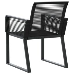 Berkfield Home Garden Chairs 2 pcs Black Poly Rattan - thumbnail 7