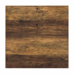 SPOT ON DEALZ Square nest of 2 tables black metal frame with solid Oak wooden Top - thumbnail 4