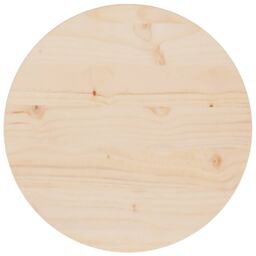 Berkfield Home Table Top Ã˜40x2.5 cm Solid Wood Pine in Brown - Size: 40x2.5 cm
