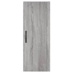 Berkfield Home Highboard Grey Sonoma 34.5x34x180 cm Engineered Wood - thumbnail 6