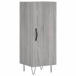 Berkfield Home Highboard Grey Sonoma 34.5x34x180 cm Engineered Wood - thumbnail 7
