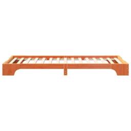 Berkfield Home Floor Bed Frame with Storage Brown 100 x 220 cm Wood - thumbnail 6