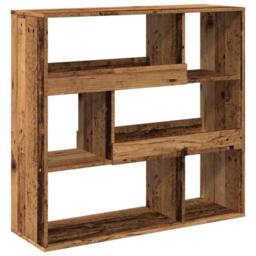 Berkfield Home Room Divider Old Wood 100x33x94.5 cm Engineered Wood in Brown - thumbnail 6