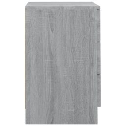 Berkfield Home Bedside Cabinet Grey Sonoma 38x35x56 cm Engineered Wood - Size: 38 x 35 x 56 cm - thumbnail 5