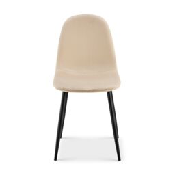 Bravich LTD Ron Velvet Dining Chair in Ivory - thumbnail 2