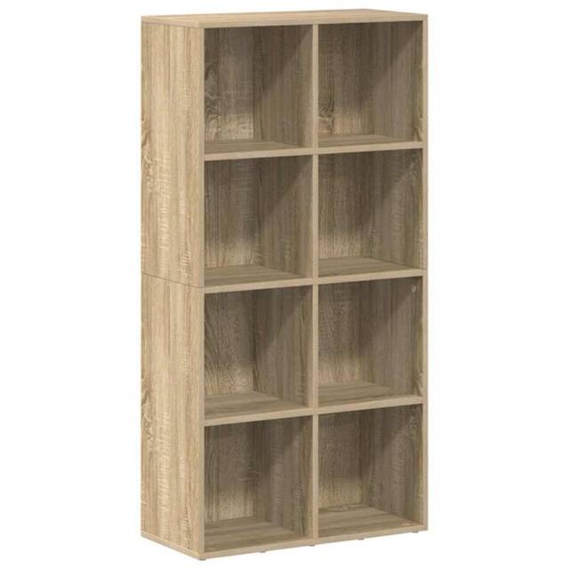 Berkfield Home Book Cabinet/Sideboard Sonoma Oak 66x30x130 cm Engineered Wood in Brown - Size: 66 x 30 x 130 cm - image 1