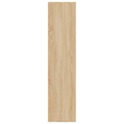 Berkfield Home Book Cabinet/Sideboard Sonoma Oak 66x30x130 cm Engineered Wood in Brown - Size: 66 x 30 x 130 cm - thumbnail 5