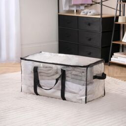 OHS Reusable Storage Bag Clothing Shoe Underbed Organiser Bedding Box in White - thumbnail 2