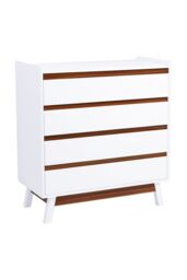 4-Tier Dresser Storage Cabinet with Drawers in White - thumbnail 5