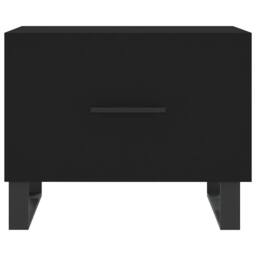 Berkfield Home Coffee Tables 2 pcs Black 50x50x40 cm Engineered Wood - Size: 50 x 50 x 40 cm - thumbnail 6