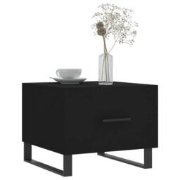 Berkfield Home Coffee Tables 2 pcs Black 50x50x40 cm Engineered Wood - Size: 50 x 50 x 40 cm - thumbnail 3