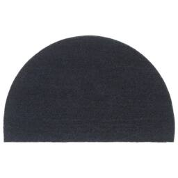 Berkfield Home Door Mat Dark Grey Half Round 50x80 cm Tufted Coir - thumbnail 2
