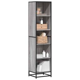 Berkfield Home Book Cabinet Grey Sonoma 40x35x170.5 cm Engineered Wood - thumbnail 2