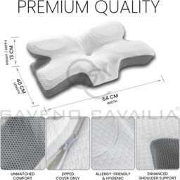 GAVENO CAVAILIA Re Active Orthopedic Pillow in White - thumbnail 4