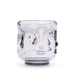 Serenityy Buddha Faces Candle Jar - Midnight Grey in Mid Grey - thumbnail 1