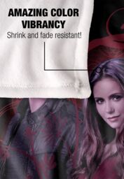Warner Brothers Vampire Diaries Company of Three Silky Touch Super Soft Throw Blanket in White - thumbnail 4