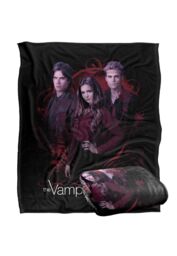 Warner Brothers Vampire Diaries Company of Three Silky Touch Super Soft Throw Blanket in White - thumbnail 2