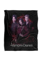 Warner Brothers Vampire Diaries Company of Three Silky Touch Super Soft Throw Blanket in White - thumbnail 1