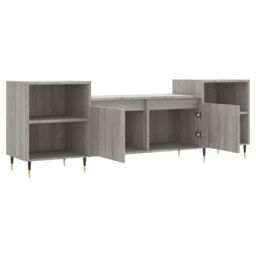 Berkfield Home TV Cabinet Grey Sonoma 160x35x55 cm Engineered Wood - Size: 160 x 35 x 55 cm - thumbnail 6